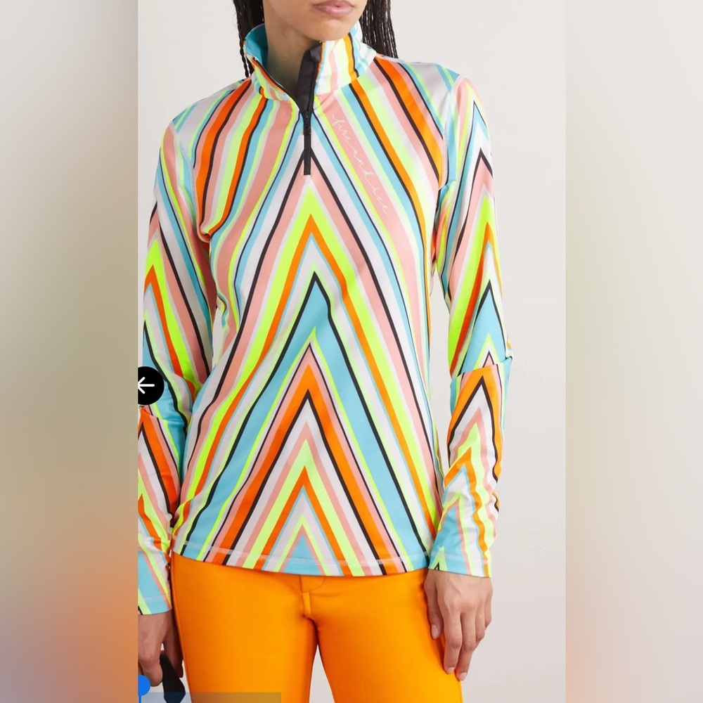 Bogner Fire + Ice Women's Ilvy3 Base Layer T-Shirt – Pink, Blue, Orange